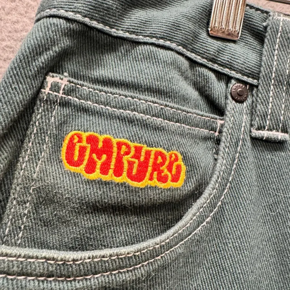 Empyre Skate Jeans Mens 30‎ (32x28.5 ACTUAL) Green Carpenter Double Knee Denim